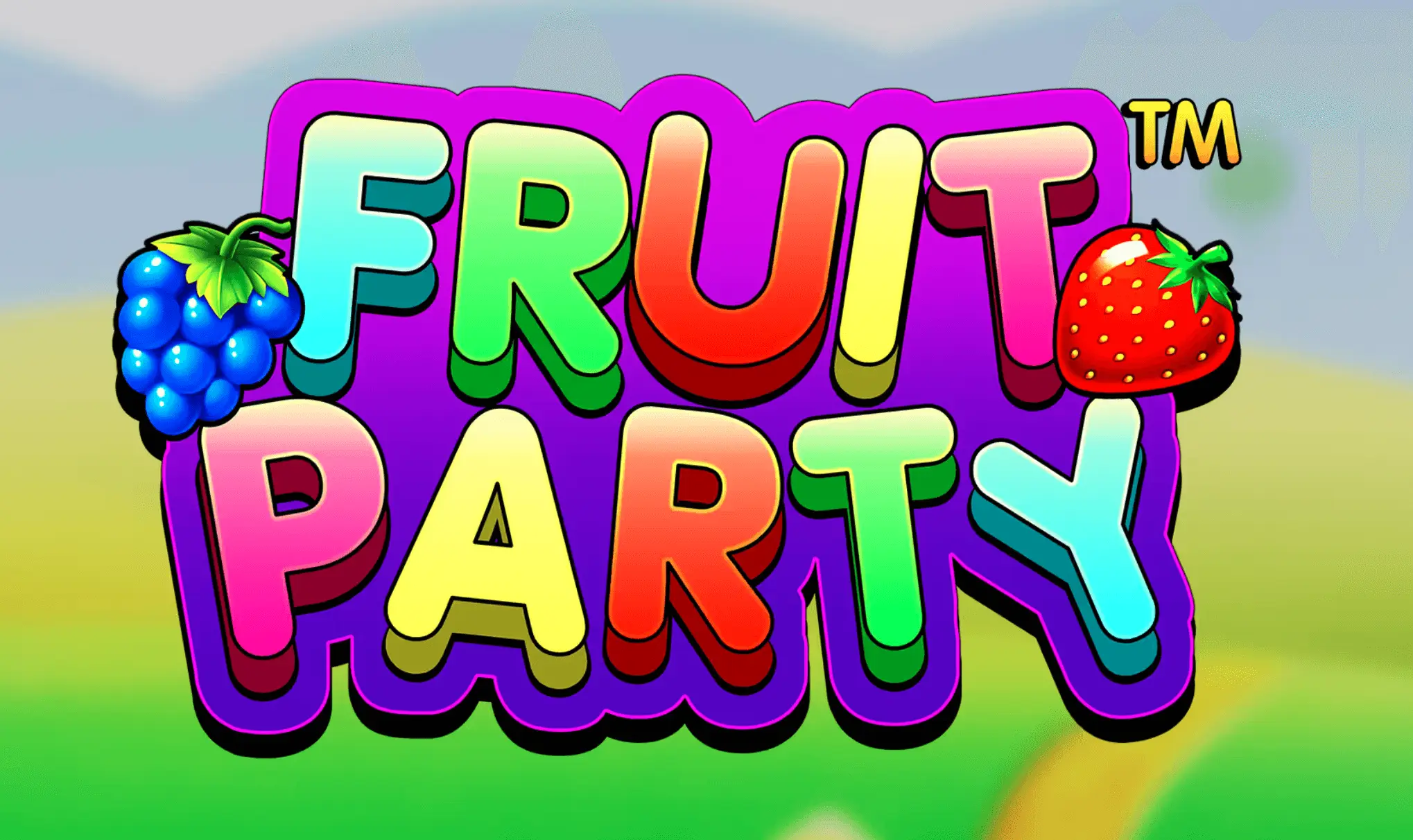 Fruit Party pokie by Pragmatic Play — 7x7 cascading fruit grid with multiplier wilds