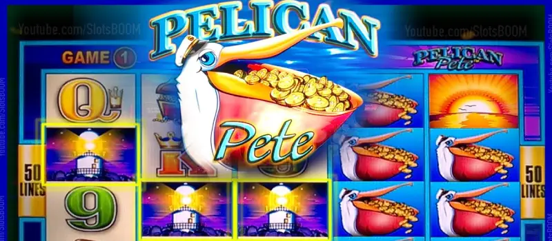 Pelican Pete pokie by Aristocrat — Aussie fishing reels with stacked pelican wilds