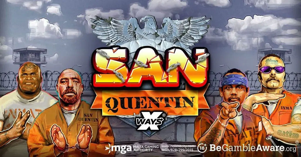 San Quentin xWays pokie by Nolimit City — prison-themed reels with Lockdown Spins feature