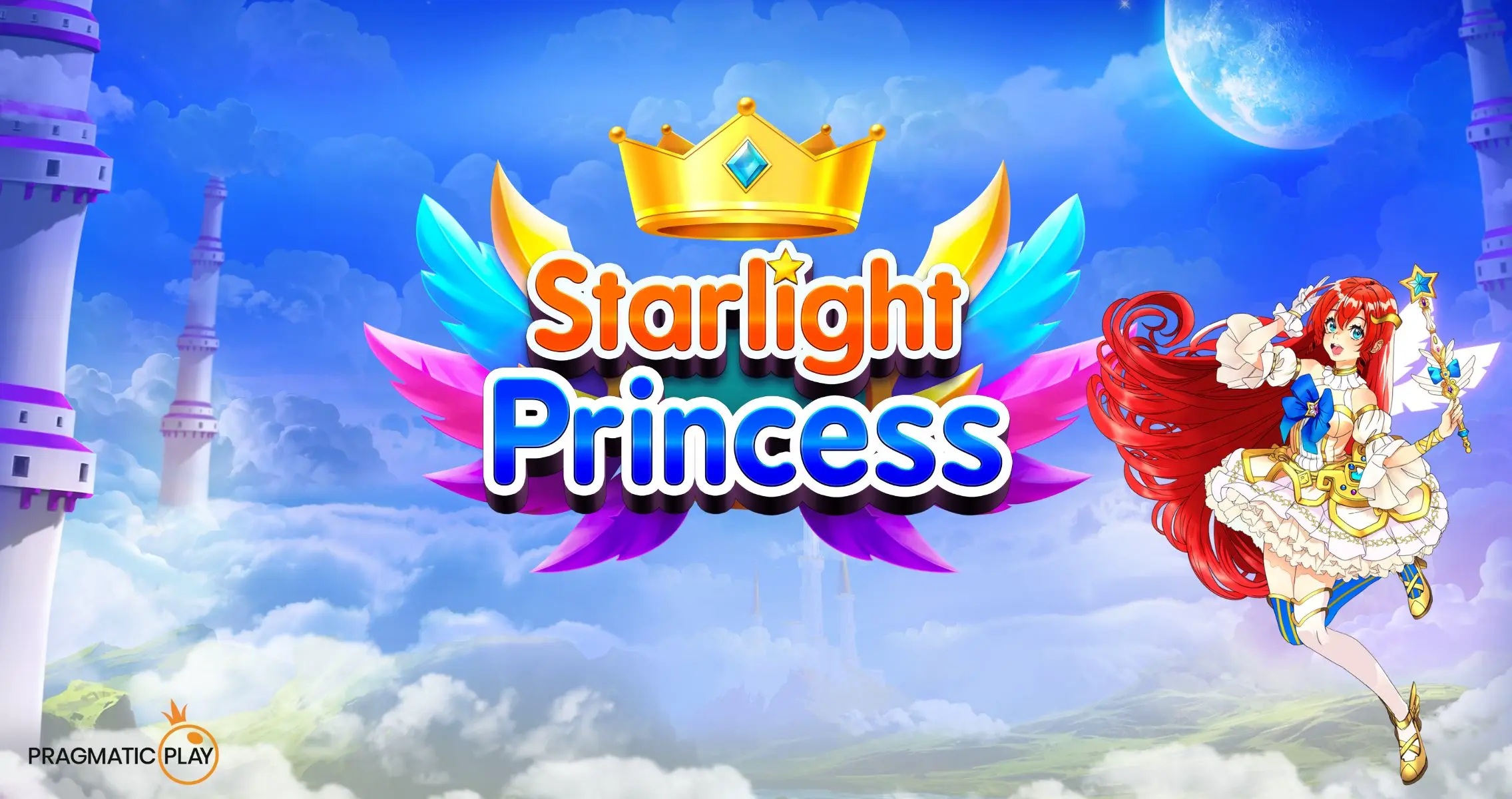 Starlight Princess pokie by Pragmatic Play — anime princess theme with cascading 6x5 grid